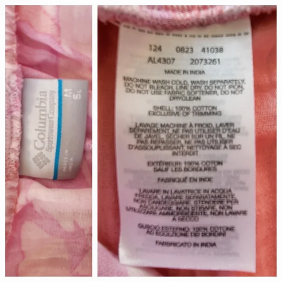 COLUMBIA Light Pink Holly Hideaway Breezy Shorts - Size Medium (NWT) - Picture 9 of 9